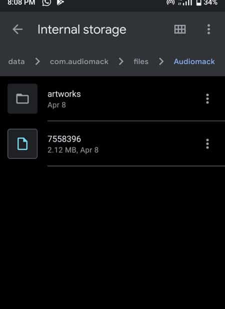 How to download music from Audiomack to phone storage 1