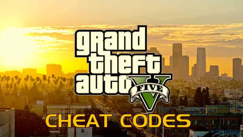 Cheat code for GTA V