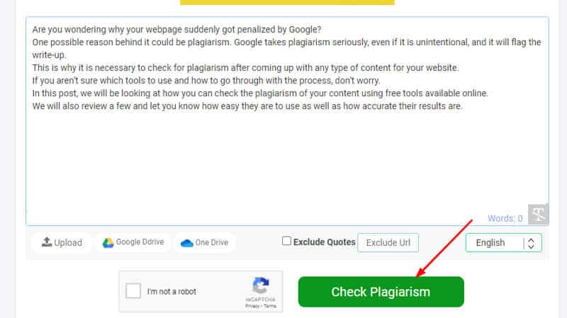 How to Check Plagiarism of Your Content Using Free online Tool 3
