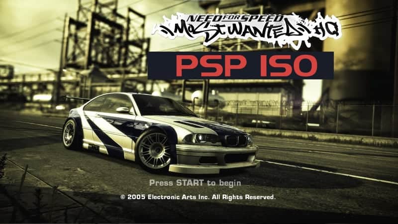 Need For Speed Most Wanted PPSSPP ISO Highly Compressed 1